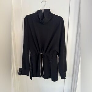 Black Cowl Neck Top, size large